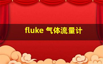 fluke 气体流量计